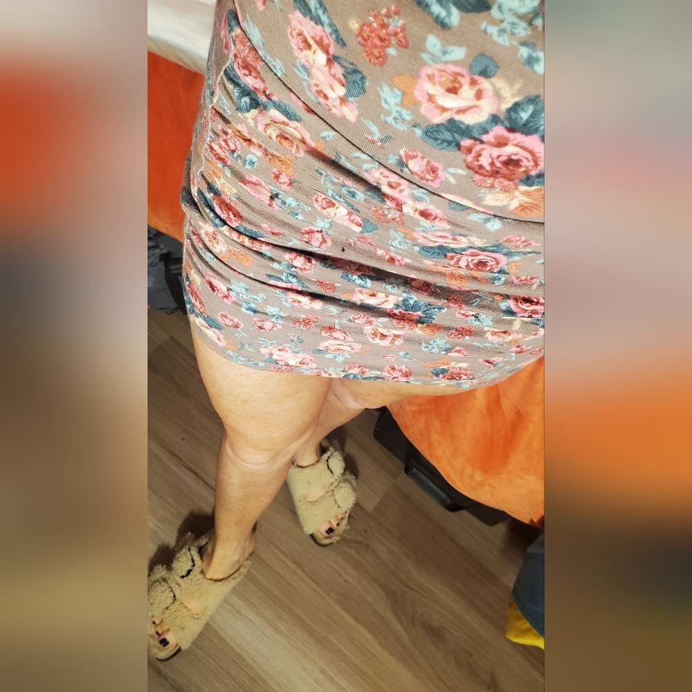 Floral Print Mini Skirt
